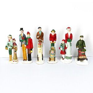 Vintage Lemax Tiny Holiday People Figurines: Christmas Decor